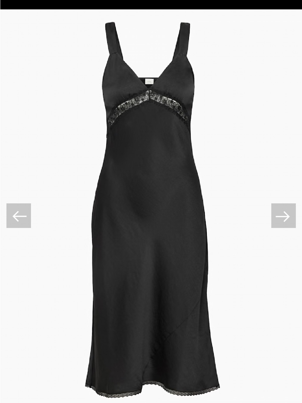 Wilfred aritzia twilight satin dress black